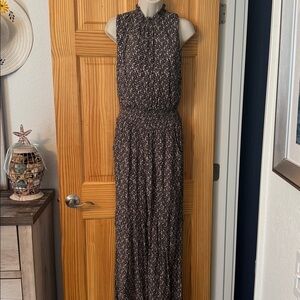 Blue Rain Black and Cream Patterned jumpsuit.